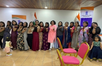 Under the aegis of AKAM celebrations, Embassy celebrated International Women's Day in the Chancery. Spouses of India based officials of the Mission,   Indian diaspora women of Brazzaville and local Congolese women enthusiastically participated in the celebrations
