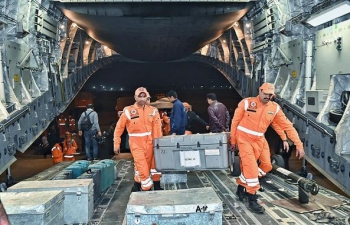 India stands with Turkiye & Syria during this natural calamity. Rescue teams have been mobilised.  Emergency Relief Material comprising life-saving medicines, protective items and critical care equipments were arranged and promptly dispatched.