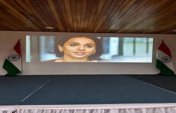 As part of the week long  celebrations of International Women's Day in the first week of March 2023, Embassy organised screening of mainstream Indian cinema " KAHAANI " in the Chancery on 6 March.  Members of Indian diaspora and local Congolese attended the screening. 