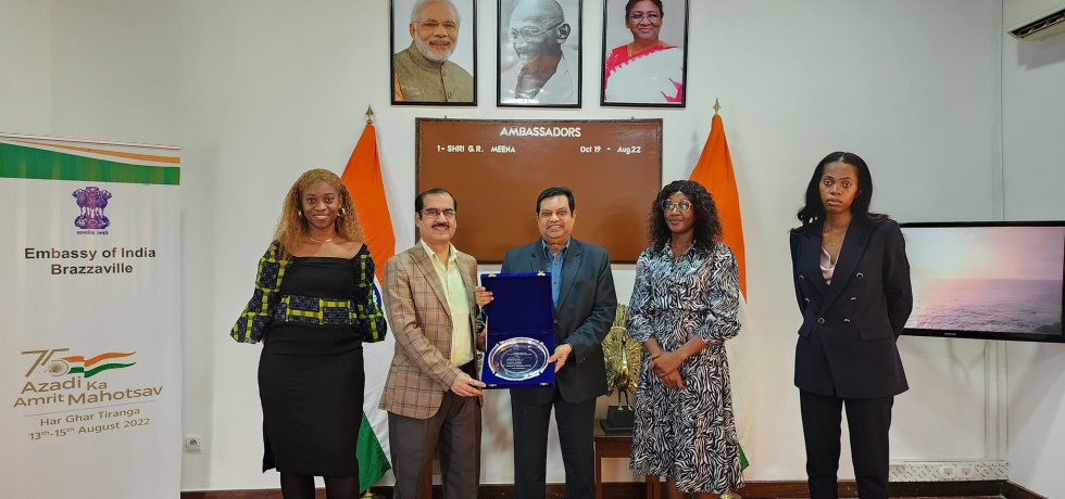 Embassy of India, Brazzaville was awarded the first position by the Ministry of External Affairs in the Swachhata Pakhwada organised in the Chancery during the period January 1-15, 2023.