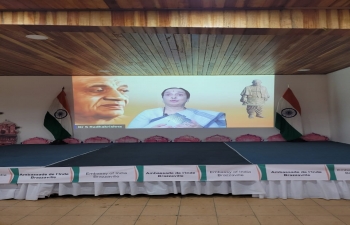 Embassy live streamed the talk by Dr. Shobhana Radhakrishna on the life of Sardar Vallabhbhai Patel on the occasion of celebration of National Unity Day on 31 October, 2023 in the Chancery.